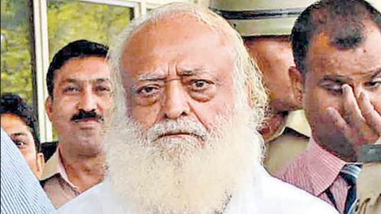 Self-styled godman Asaram Bapu is serving a life term at Jodhpur Jail for raping a minor at his ashram. (HT FILE PHOTO.) Self-styled godman Asaram Bapu is serving a life term at Jodhpur Jail for raping a minor at his ashram. (HT FILE PHOTO.)