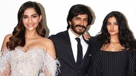 Anil Kapoor's children Rhea Kapoor, Sonam Kapoor and Harsh Vardhan Kapoor.