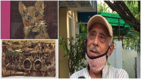 Nature enthusiast Basant Soni, a resident of Madhya Pradesh's Jabalpur district, has been creating eco-friendly pieces of artwork using dry flowers, tree leaves, and tree barks. (ANI) Nature enthusiast Basant Soni, a resident of Madhya Pradesh's Jabalpur district, has been creating eco-friendly pieces of artwork using dry flowers, tree leaves, and tree barks. (ANI)