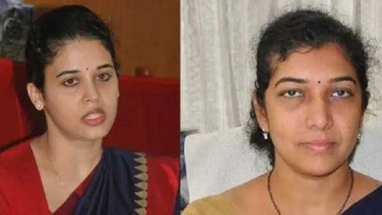 Rohini Sindhuri (L) debunked the allegations levelled against her and blamed IAS officer Shilpa Nag (R) for submitting "contradictory" ward-wise Covid-19 data. (Photo via social media) Rohini Sindhuri (L) debunked the allegations levelled against her and blamed IAS officer Shilpa Nag (R) for submitting "contradictory" ward-wise Covid-19 data. (Photo via social media)