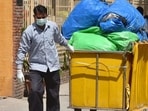 According to a Central Pollution Control Board report, India produced 45,308 tonnes of Covid-19 biomedical waste between June 2020 and May 10, 2021 (Sanchit Khanna/HT PHOTO)