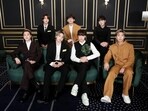 BTS members RM, Jin, Suga, J-Hope, Jimin, V and Jungkook at the Grammys 2021.(Big Hit Entertainment)