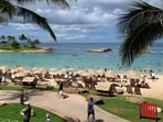 Hawaii's Department of Health website said 59% of its population has had at least one dose of a COVID-19 vaccine and 52% finished their dosing regimen. Hawaii's Department of Health website said 59% of its population has had at least one dose of a COVID-19 vaccine and 52% finished their dosing regimen.