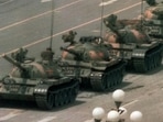 Unidentified Chinese man, popularly known as Tank Man, stood in front of a column of tanks leaving Tiananmen Square (AP). Unidentified Chinese man, popularly known as Tank Man, stood in front of a column of tanks leaving Tiananmen Square (AP).