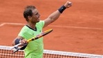 Spain's Rafael Nadal celebrates after defeating Britain's Cameron Norrie during their third round match on day 7, of the French Open tennis tournament at Roland Garros in Paris, France, Saturday, June 5, 2021.(AP) Spain's Rafael Nadal celebrates after defeating Britain's Cameron Norrie during their third round match on day 7, of the French Open tennis tournament at Roland Garros in Paris, France, Saturday, June 5, 2021.(AP)