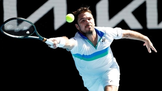 Switzerland's Stan Wawrinka in action. (REUTERS)
