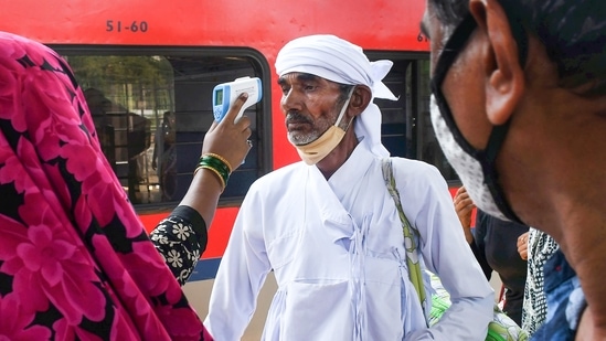 Thermal screening at Dadar railway station in Mumbai. (PTI file photo) Thermal screening at Dadar railway station in Mumbai. (PTI file photo)