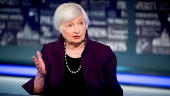 US Treasury Secretary Janet Yellen said the "significant, unprecedented commitment" would end what she called a race to the bottom on global taxation. (AP Photo/Andrew Harnik, File) (AP) US Treasury Secretary Janet Yellen said the "significant, unprecedented commitment" would end what she called a race to the bottom on global taxation. (AP Photo/Andrew Harnik, File) (AP)