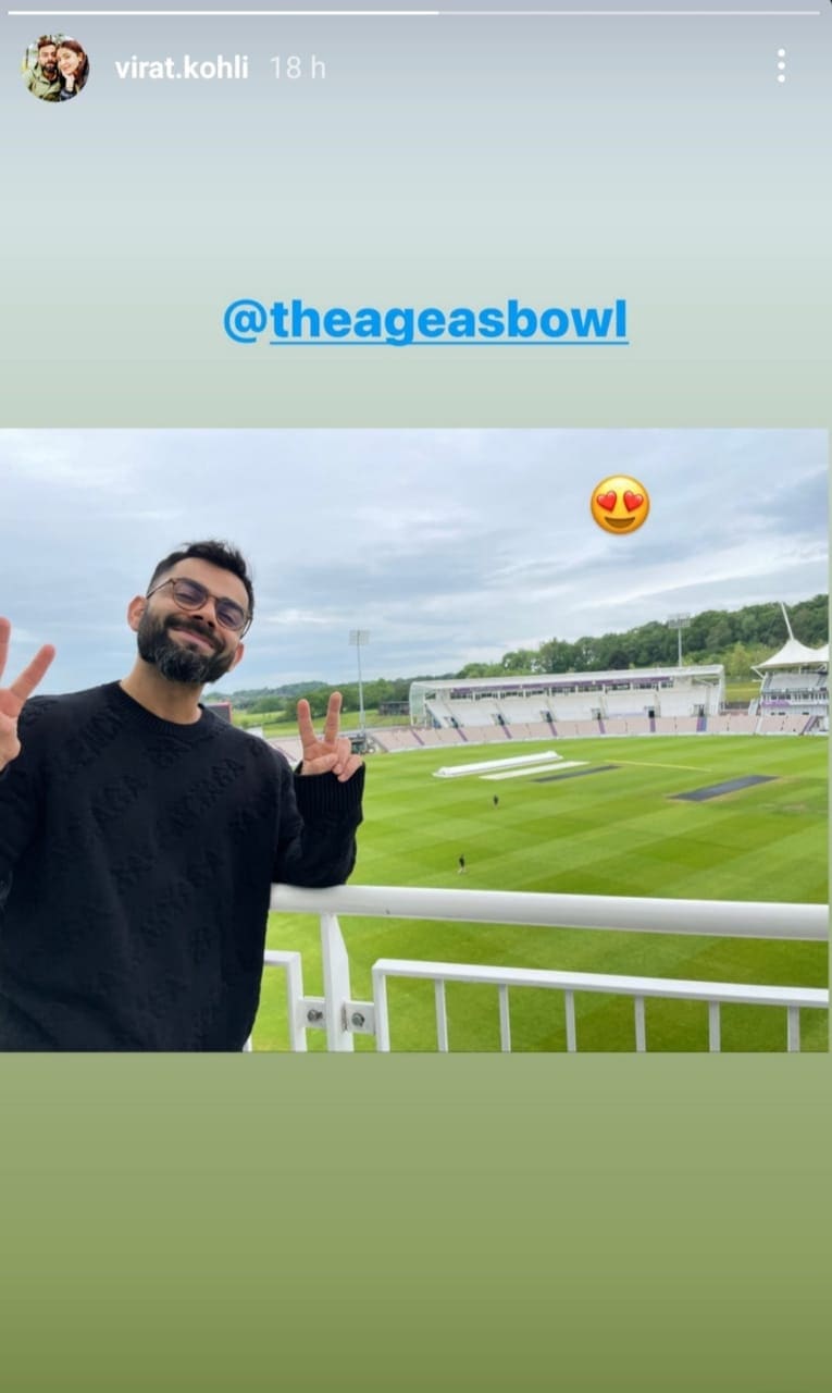 Virat Kohli at the Ageas Bowl. Virat Kohli at the Ageas Bowl.