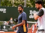 India's Rohan Bopanna (L) and his Croatian partner Franko Skugor (R) India's Rohan Bopanna (L) and his Croatian partner Franko Skugor (R)