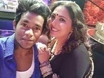 Biki Das with Dance India Dance judge Geeta Kapoor. Biki Das with Dance India Dance judge Geeta Kapoor.