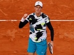 Jannik Sinner during the 2020 French Open. Jannik Sinner during the 2020 French Open.