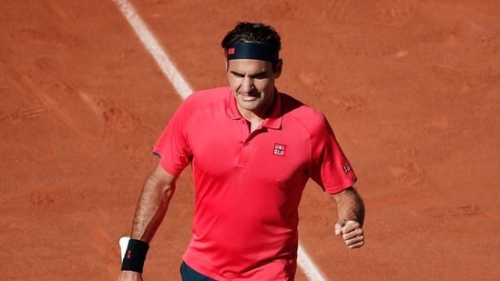 Switzerland's Roger Federer celebrates.(REUTERS)