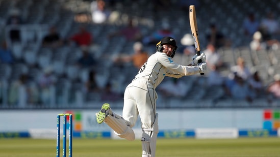 New Zealand's Devon Conway in action.(Action Images via Reuters)