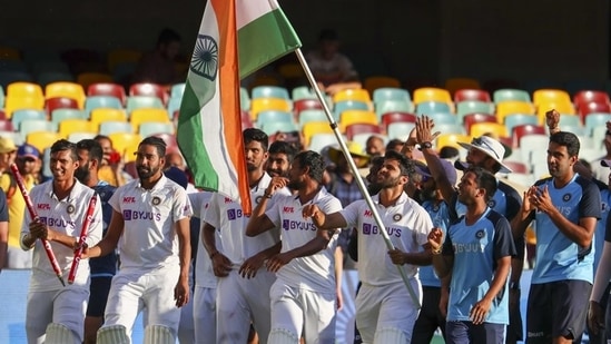 India defeated Australia at Gabba by three wickets.(File) India defeated Australia at Gabba by three wickets.(File)