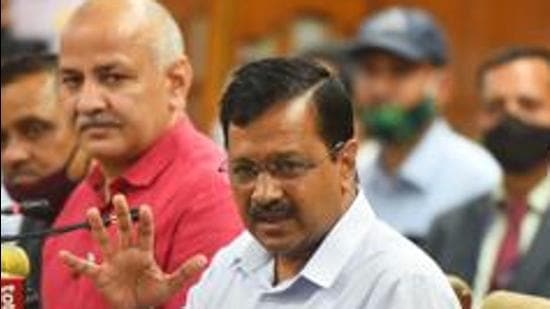 Kejriwal said that the Centre has now cited a case filed by ration shop owners that is being heard in the Delhi high court. (Raj K Raj/HT PHOTO) Kejriwal said that the Centre has now cited a case filed by ration shop owners that is being heard in the Delhi high court. (Raj K Raj/HT PHOTO)