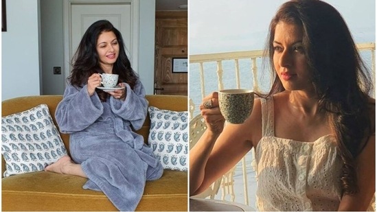 Bhagyashree shared two candid pictures on Sunday. Bhagyashree shared two candid pictures on Sunday.