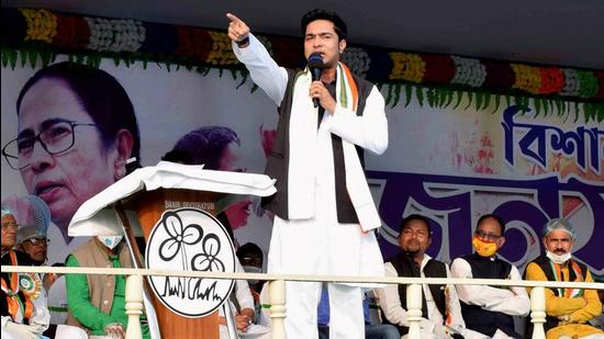 Trinamool Congress (TMC) leader and West Bengal chief minister Mamata Banerjee's nephew Abhishek Banerjee’s rise in the party was expected by many after the party’s resounding win in assembly polls. (PTI) Trinamool Congress (TMC) leader and West Bengal chief minister Mamata Banerjee's nephew Abhishek Banerjee’s rise in the party was expected by many after the party’s resounding win in assembly polls. (PTI)