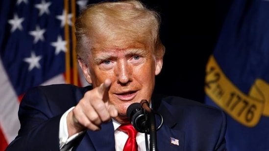 Trump spoke at a convention of North Carolina Republicans, which his advisers have said will be the first of more such events. Trump spoke at a convention of North Carolina Republicans, which his advisers have said will be the first of more such events.