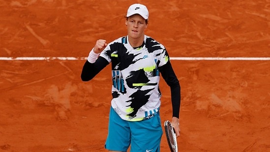 Jannik Sinner during the 2020 French Open. (Getty Images)
