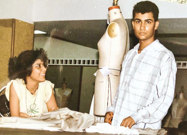Ashish Soni at NIFT Lab with another student Ashish Soni at NIFT Lab with another student