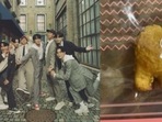 A BTS meal in the US featured a chicken nugget resembling Among Us character. A BTS meal in the US featured a chicken nugget resembling Among Us character.