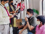 Delhi Metro will resume services at a seating capacity of 50% (Representative image/@DMRC) Delhi Metro will resume services at a seating capacity of 50% (Representative image/@DMRC)