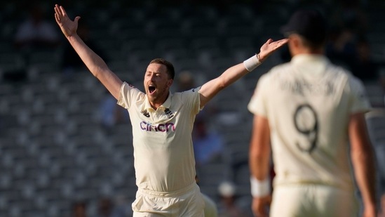 England's Ollie Robinson(AP) England's Ollie Robinson(AP)