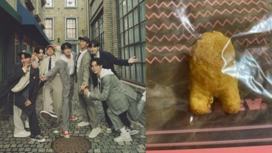 A BTS meal in the US featured a chicken nugget resembling Among Us character.
