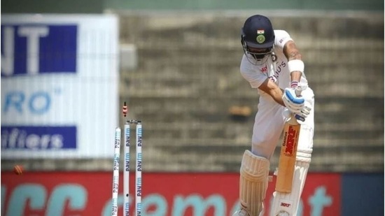 File image of Virat Kohli getting out. (File)