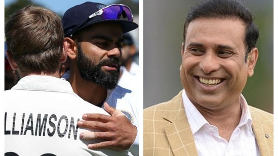 Virat Kohli, Kane Williamson and VVS Laxman. (File) Virat Kohli, Kane Williamson and VVS Laxman. (File)