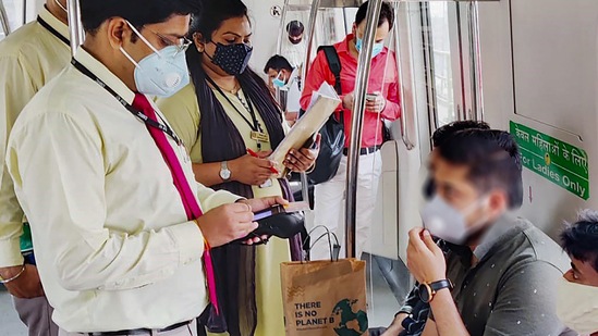 Delhi Metro will resume services at a seating capacity of 50% (Representative image/@DMRC)