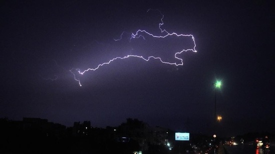 According to IMD, thunderstorms with lightning and gusty wind occurred in several districts of West Bengal. (Representative Photo/ANI) According to IMD, thunderstorms with lightning and gusty wind occurred in several districts of West Bengal. (Representative Photo/ANI)