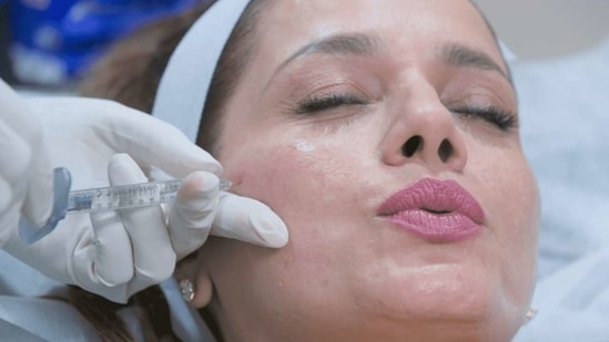 Neelam Kothari was open about getting fillers on Fabulous Lives of Bollywood Wives. Neelam Kothari was open about getting fillers on Fabulous Lives of Bollywood Wives.