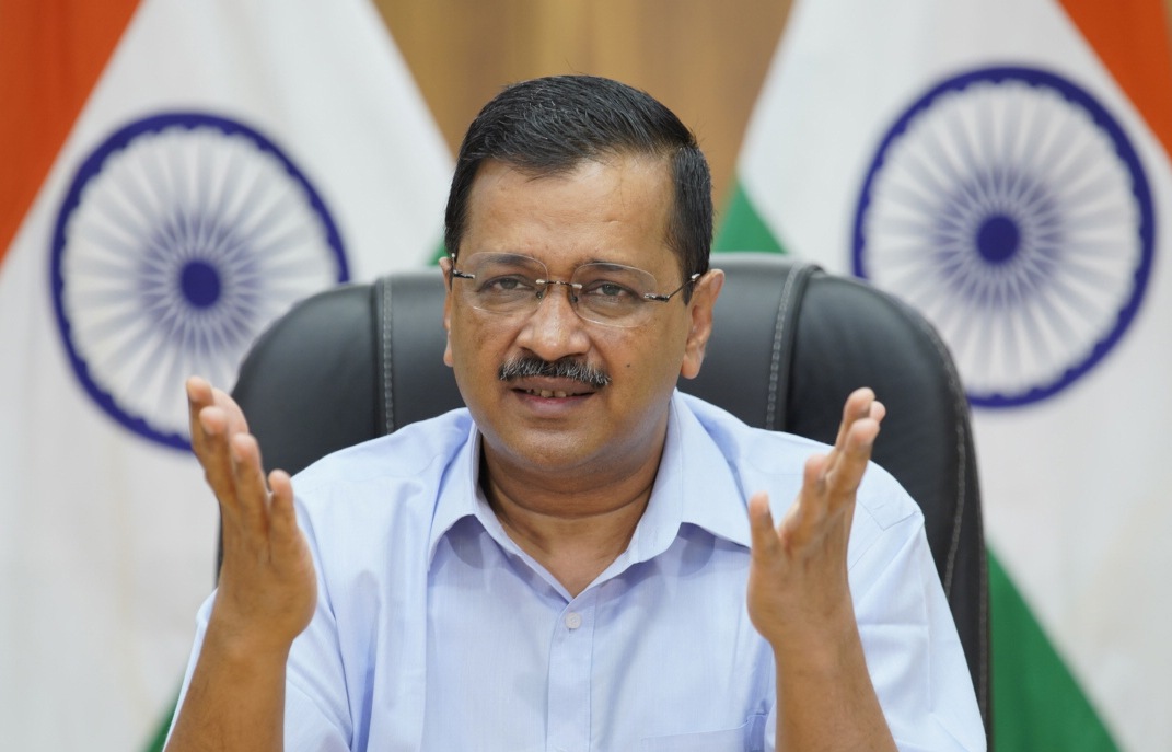 New Delhi, India - June 06, 2021: Chief Minister of Delhi Arvind Kejriwal during a press confrence on ration distribution, in New Delhi, India on Sunday, June 21, 2021. (HT PHOTO) New Delhi, India - June 06, 2021: Chief Minister of Delhi Arvind Kejriwal during a press confrence on ration distribution, in New Delhi, India on Sunday, June 21, 2021. (HT PHOTO)