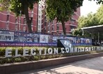 A view of the Election Commission of India building, Nirvachan Sadan, in New Delhi. (Arvind Yadav / Hindustan Times)
