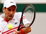 Serbia's Novak Djokovic in action.
