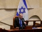 The anti-Netanyahu bloc includes three right-wing, two centrist and two left-wing parties, along with an Arab Islamic conservative party. In picture - Knesset Speaker Yariv Levin gives a statement on the coalition deal ahead of a confidence vote on new government on June 7, 2021. The anti-Netanyahu bloc includes three right-wing, two centrist and two left-wing parties, along with an Arab Islamic conservative party. In picture - Knesset Speaker Yariv Levin gives a statement on the coalition deal ahead of a confidence vote on new government on June 7, 2021.