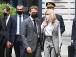 A bystander slapped Emmanuel Macron across the face during a trip to southeast France on June 8 on the second stop of a nation-wide tour.(AFP) A bystander slapped Emmanuel Macron across the face during a trip to southeast France on June 8 on the second stop of a nation-wide tour.(AFP)