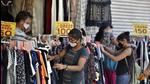Shoppers at Sarojini Nagar market, in New Delhi on Monday, June 7.Markets reopened in Delhi under the Unlock plan. (Sanjeev Verma/HT photo) Shoppers at Sarojini Nagar market, in New Delhi on Monday, June 7.Markets reopened in Delhi under the Unlock plan. (Sanjeev Verma/HT photo)