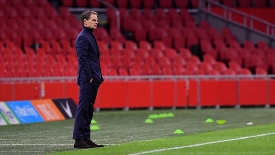 Netherlands caretaker coach Frank De Boer.(Pool via REUTERS)