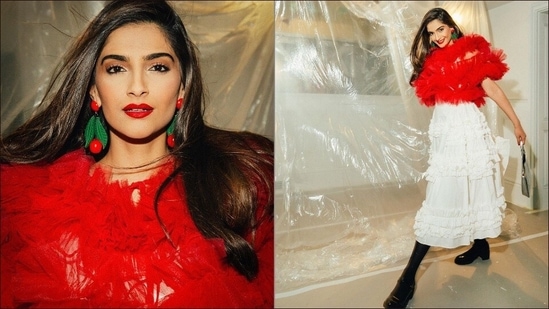 Sonam Kapoor aces ‘Devil Wears Prada’ vibes in sultry tulle dress, rosebud lips(Instagram/sonamkapoor)
