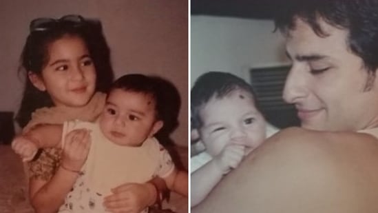 Saba Ali Khan shared throwback photos of her family.