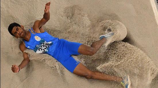 Indian long jumper M Sreeshankar, who has qualified for the Tokyo Olympics. (AFP)