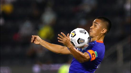 Indian football team captain Sunil Chhetri. (REUTERS) Indian football team captain Sunil Chhetri. (REUTERS)