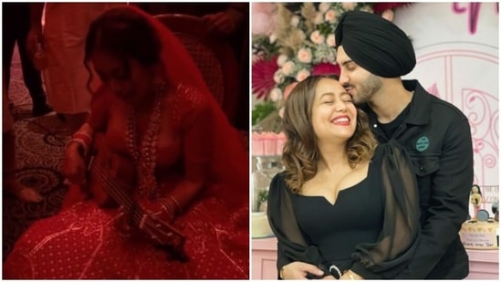 Neha Kakkar shared a video from her wedding day.