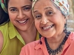 Sameera Reddy and mother in law Manjri Varde