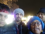 Babil Khan with Irrfan Khan, Sutapa Sikdar and Ayaan Khan.