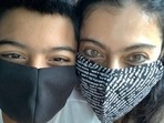 Kajol and her son Yug pose for a new Instagram picture. 
