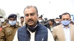 Bihar health minister Mangal Pandey.(Santosh Kumar/ Hindustan Times) Bihar health minister Mangal Pandey.(Santosh Kumar/ Hindustan Times)